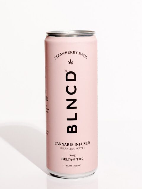 BLNCD Strawberry Basil 5mg THC Sparkling Water
