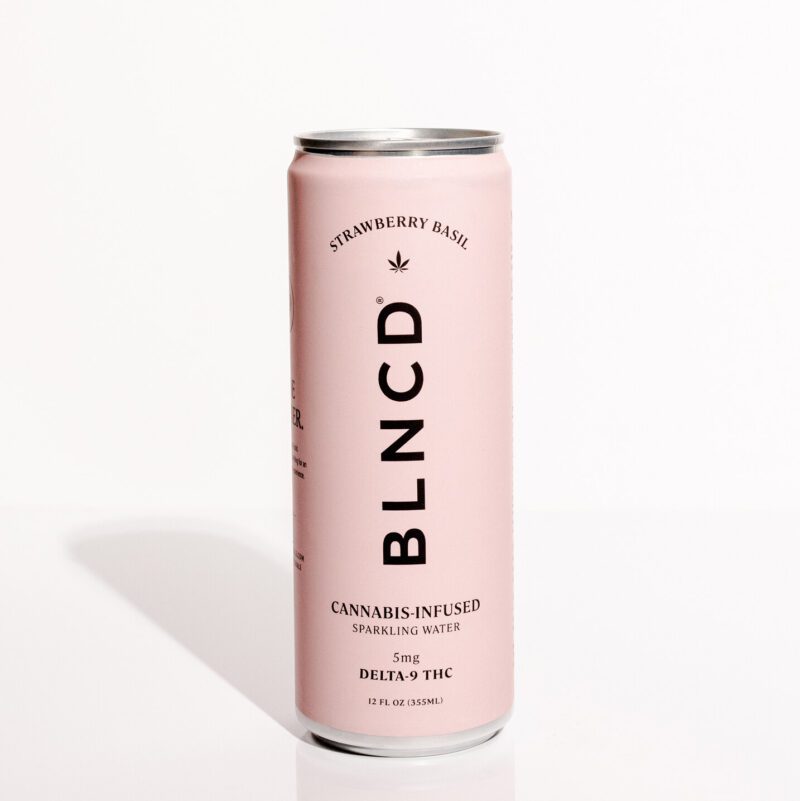 BLNCD Strawberry Basil 5mg THC Sparkling Water