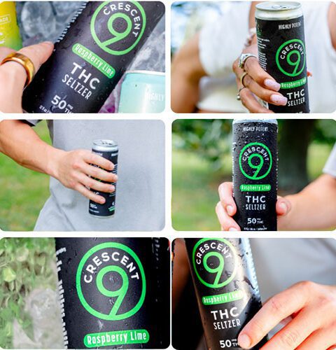 Crescent 9 Raspberry Lime THC Seltzer