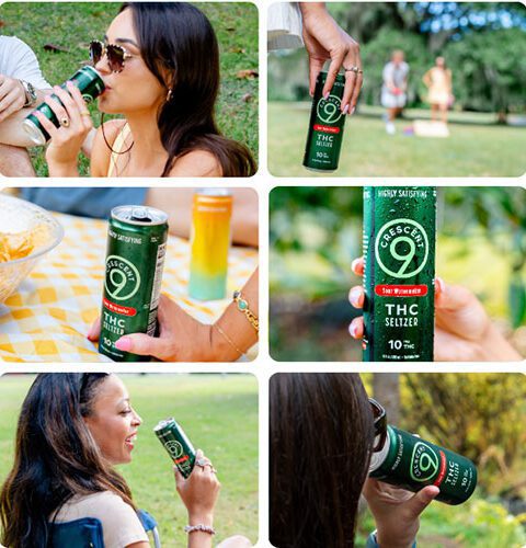 Crescent 9 Sour Watermelon THC Seltzer