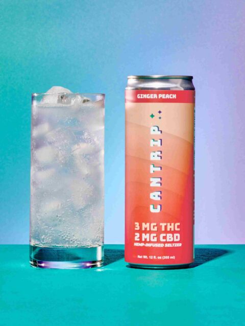 Ginger Peach THC Seltzer