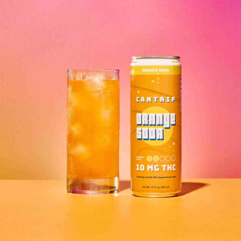 Cantrip Orange Soda THC – Classic Orange Flavor – 10mg THC per Can for Relaxation - Image 2
