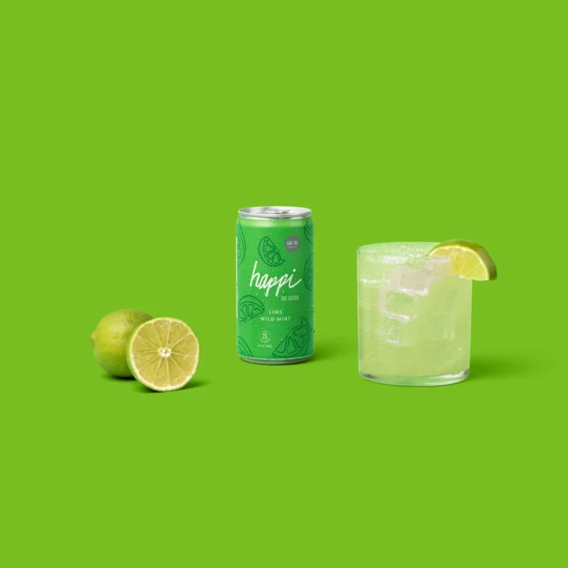 Lime Wild Mint THC Seltzer