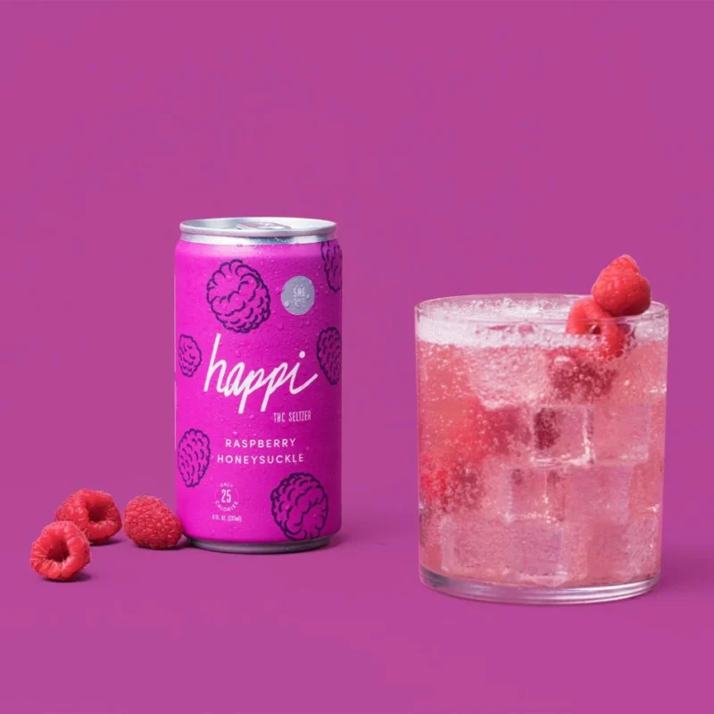 Raspberry Honeysuckle THC Seltzer