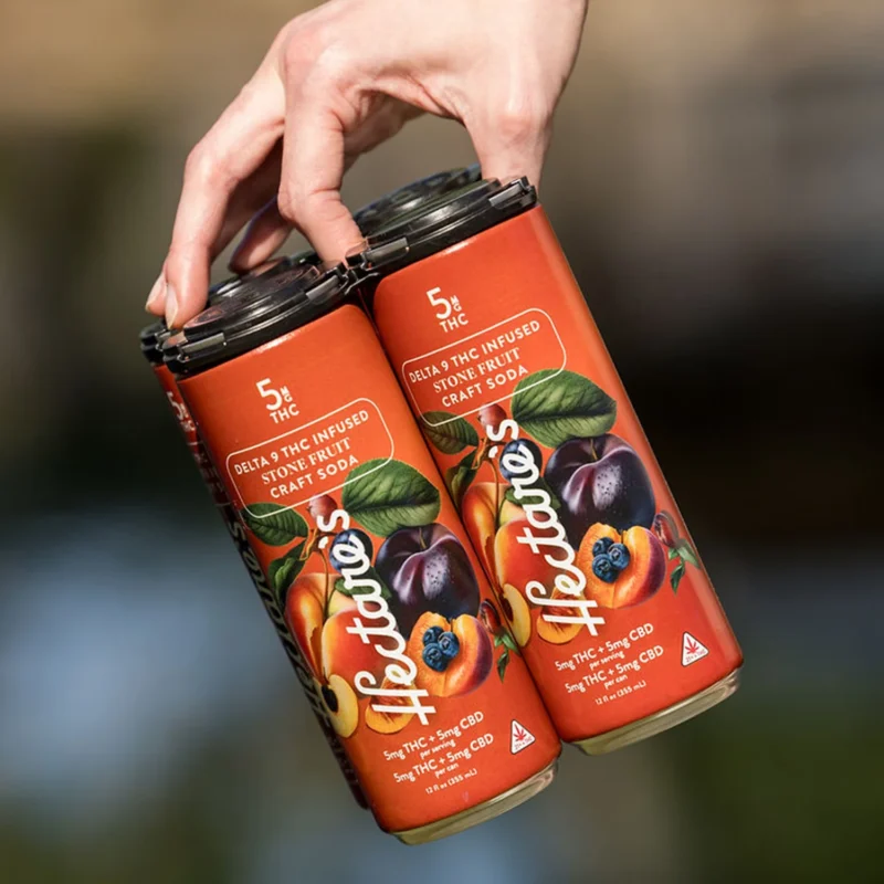 Hectare’s Stone Fruit Delta 9 Craft Soda – 5mg THC & CBD – Low Calorie Refreshment - Image 2