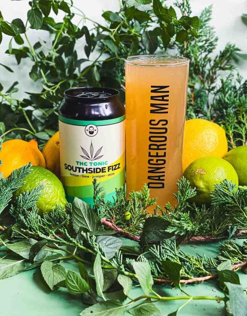 Dangerous Man Southside Fizz THC Tonic – 10mg THC & 5mg CBD – Tropical Flavor - Image 3