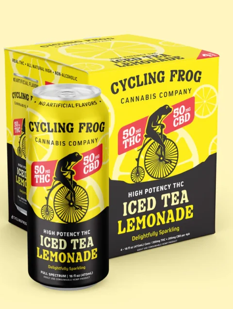 Sparkling THC Iced Tea Lemonade