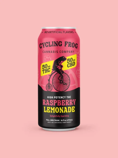 Sparkling THC Raspberry Lemonade