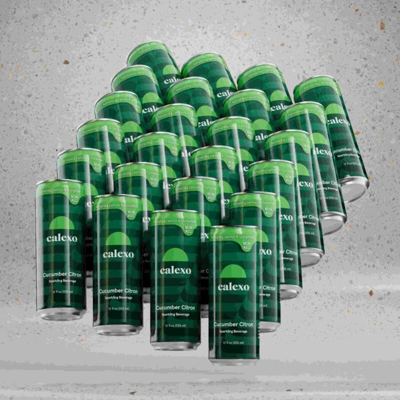 Calexo Cucumber Citron 12oz. Sparkling Beverage – (Infused 5mg THC + 5mg CBD) - Image 5