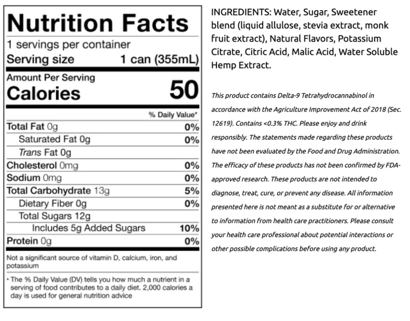 Plift 4mg Delta-9 Crisp Ginger 12pk- Hemp-Infused Sparkling Beverage - Image 4