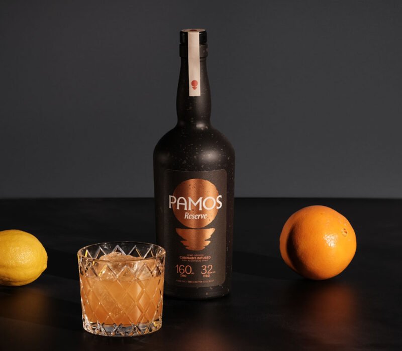 Pamos Reserve Spirit Non-Alcoholic Beverage with Hemp-Derived THC & CBD – Citrus Flavor - Image 2